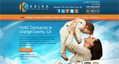 Desktop Screenshot of kalkaheatingandair.com